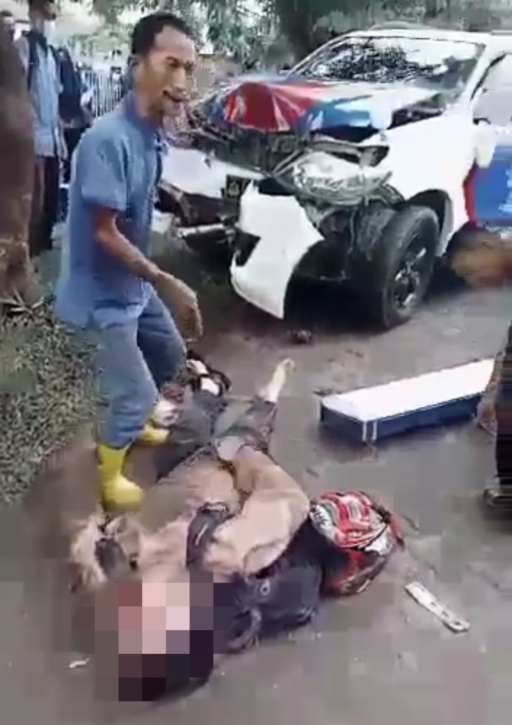 Potongan video rekaman korban kecelakaan di Kotabaru, Kota Jambi. (ist)