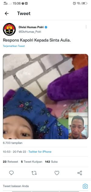 Kapolri Bantu Sinta Aulia Maulidiyah Alami Tumor Tulang