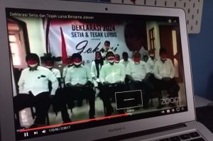 Relawan Jokowi Widodo Deklarasi Setia dan Tegak Lurus 