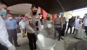 Polisi Musnahkan Sabu 29 Kilogram Asal Malaysia