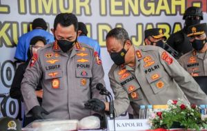 Kapolri: Sabu 1,1 Ton di Pangandaran Hasil Transaksi di Tengah Laut