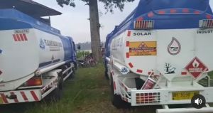 Lima Unit Tank Minyak Industri PT Aliansi Sanjaya Diamankan   