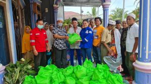 SKK Migas dan KKKS Seleraya Merangin Dua Bagi Sembako Bagi Masyarakat Dua Desa 