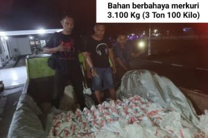 Polisi Ungkap Penyelundupan 3,1 Ton Merkuri