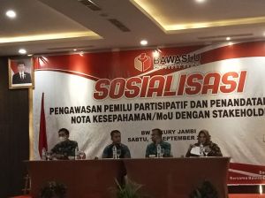 Bawaslu Provinsi Jambi Sosialisasikan Pengawasan Pemilu Partisipatif