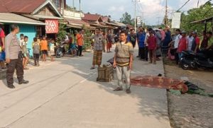 Pengendara Motor Tewas Dihantam Dump Truk di Jalan Lintas Jambi-Tanjabbar