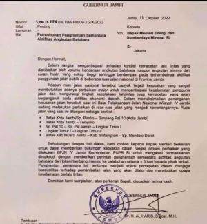 Aktifitas Angkutan Batu Bara Akan Dihentikan Sementara