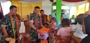 Satgas TMMD Kodim Jambi Berikan Bantuan Bibit Ikan