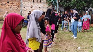 Semarakkan TMMD Kodim Jambi, Mahasiswa KKN Unja Buat Perlombaan untuk Anak