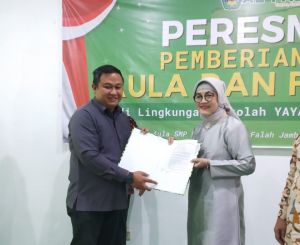 Nama Hasip Kalimuddin Syam Diabadikan Sebagai Nama Aula di Lingkungan Sekolah Yayasan Jami' Al-Falah