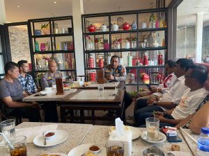 Dirlantas Polda Jambi Bahas Soal Angkutan Batu Bara Bersama Pengurus SMSI