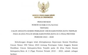 BREAKING NEWS! Lima Komisioner KPU Tujuh Kabupaten di Jambi Diumumkan, Ini Daftar Namanya