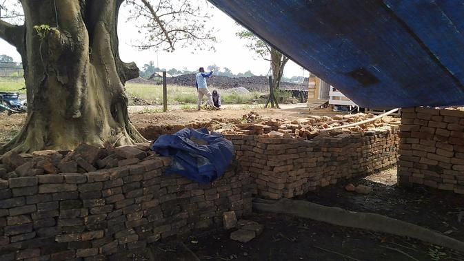 Proses pemugaran. (Liputan6.com)