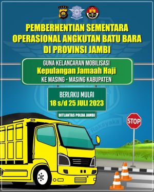 Aktivitas Angkutan Batu Bara Kembali Dihentikan Mulai Hari Ini