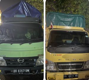 Dua Truk Bermuatan Belasan Ribu Liter BBM Diduga Illegal Diamankan Polda Jambi
