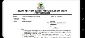 Buntut Dukungan ke Anies Baswedan, Belasan Pengurus Golkar Jambi Dipanggil 