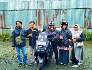 Suami Istri Asal Kerinci Berangkat umroh Naik Motor Bakal Nyebrang ke Malaysia Lewat Batam Hari Ini