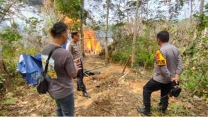 Sudah Empat Pekan, Api dari Sumur Minyak yang Meledak di Tahura Desa Jebak Masih Menyala