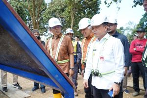 Gubernur Al Haris Letakkan Emas Prosesi Tegak Tiang Tuo Mega Proyek Revitalisasi KCBN Muarajambi