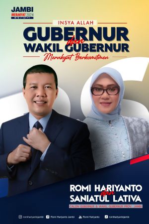 Beredar Foto Romi Hariyanto Berpasangan dengan Saniatul Lativa Bertarung di Pilgub Jambi