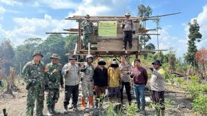 Dua Pria Diamankan Diduga Bakar Lahan