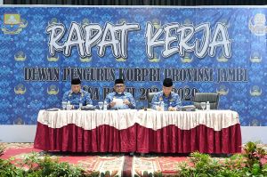 Pjs Gubernur Sudirman Buka Rapat Kerja Dewan Pengurus KORPRI Provinsi Jambi