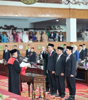 Pimpinan DPRD Provinsi Jambi Dilantik, Hafiz: Langkah Awal Untuk Laksanakan Tugas