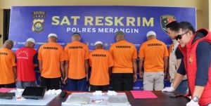 Delapan Pelaku PETI di Merangin Tertangkap Sedang Nambang Emas di Dua Lokasi Berbeda