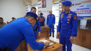 Personel Ditpolaitud Polda Jambi Tandatangani Fakta Integritas Komitmen Menuju WBK dan WBBM