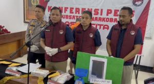 Ditresnarkoba Polda Jambi Amankan Sabu, Ganja dan Ekstasi Bernilai Miliaran dari Tangan Seorang Pria