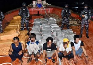 Penyelundupan 1,2 Ton Kokain dan 705 Kg Sabu dengan Kapal Berbendera Thailand Digagalkan