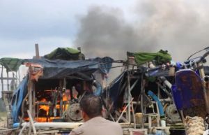 Tujuh Rakit Untuk Aktivitas PETI Dirusak dan Dibakar