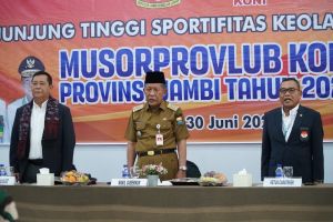 Wagub Sani Buka Musorprovlub KONI Provinsi Jambi