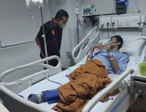 Atlet Taekwondo Jambi Oki Yusmika Sedang Berjuang Sembuh dari Kanker Tulang