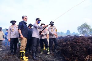 Kapolda Perintahkan Dirkrimsus Selidiki Karhutla di Gambut Jaya