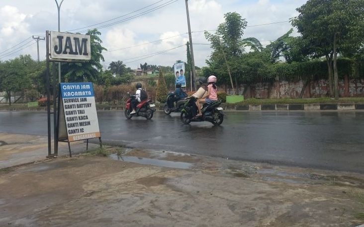Kota Jambi usai diguyur hujan beberapa waktu lalu. 