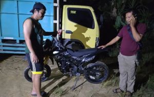 Motor Curian Gagal Dibawa Kabur, Ditinggalkan di Kebun Karet