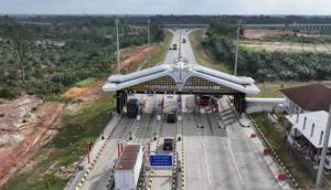 Volume Kendaraan di Ruas Tol Betung-Tempino-Jambi Melonjak Jelang Nataru