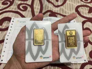 Harga Emas Antam Melejit, Tembus Rp3,168 Juta Per Gram