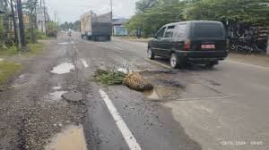 Kondisi Jalan Lintas Timur Sumatera Kian Memprihatinkan