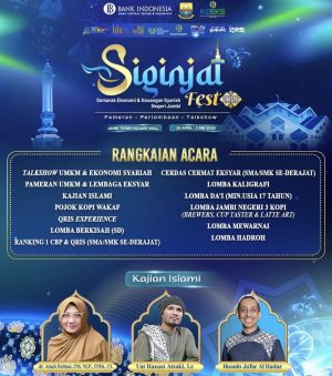 Siginjai Fest 2026 Bakal Hadirkan Aisah Dahlan, Habib Ja’far hingga Hanan Attaki