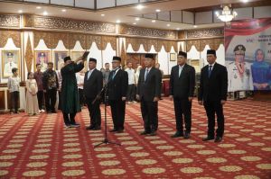 Lima Pejabat Baru Dilantik Al Haris, Tekankan Penguatan Kinerja, Kekompakan dan Integritas