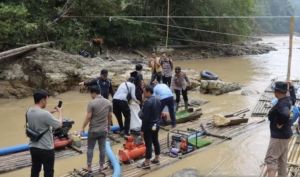Sisir PETI di Kawasan Geopark Merangin, Tim Gabungan Temukan Empat Rakit yang Ditinggalkan