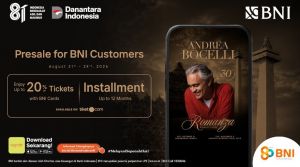 BNI Hadirkan Akses Eksklusif Menikmati Andrea Bocelli 