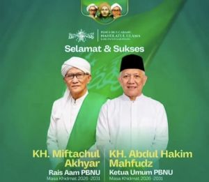Gus Kikin Terpilih Sebagai Ketua Umum PBNU, KH Miftachul Akhyar Rais Am