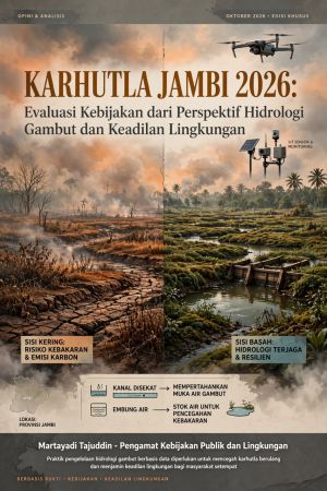 Karhutla Jambi 2026: Evaluasi Kebijakan dari Perspektif Hidrologi Gambut dan Keadilan Lingkungan