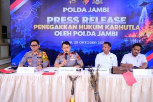 Kebakaran di Areal PT Samhutani, Jebus dan REKI Disorot: Polda Jambi Tangani 19 Kasus Karhutla 